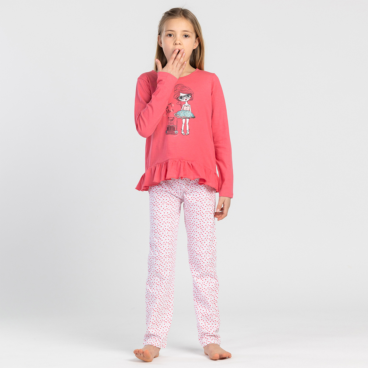 Pidžama - curice, roza