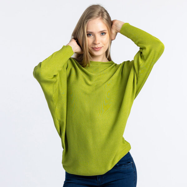 Ženski pulover, svijetlo zelena